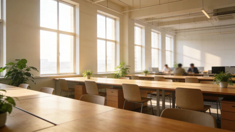 Set up a busy modern office at a glance