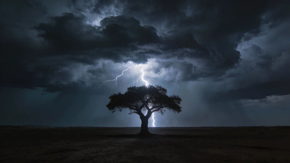Light up a silent storm with lightning