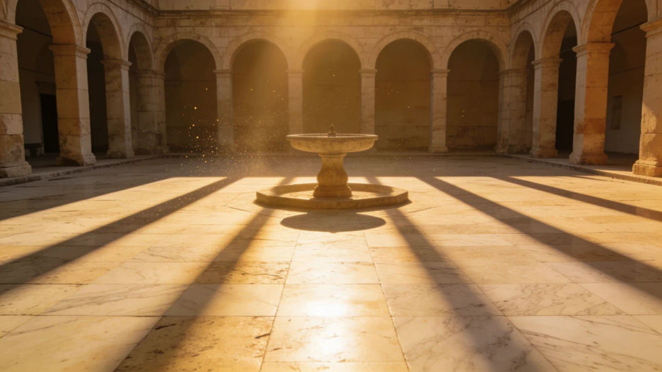 Keep a still courtyard shot alive