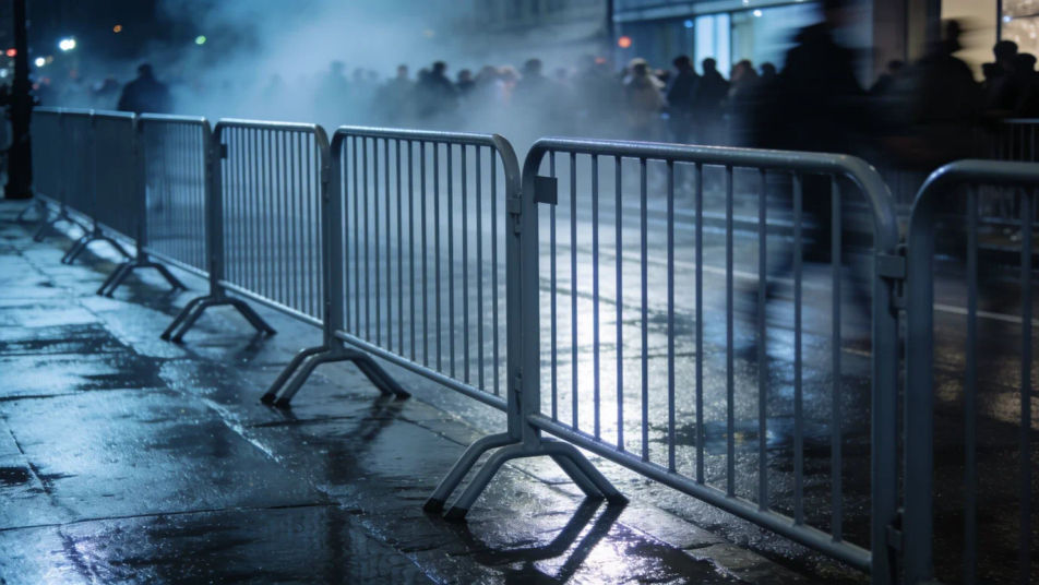 Hold the tension before a crowd turns violent