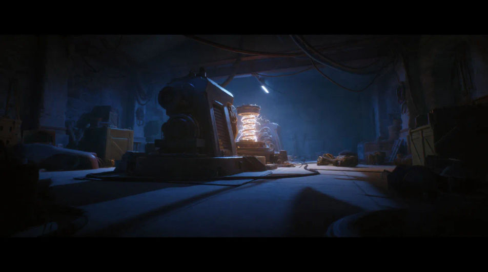 Set up a villain workshop in one cue