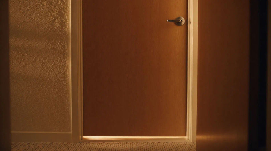 Hear pain from behind a bedroom door