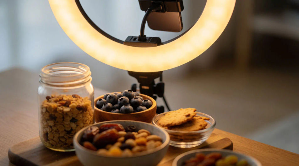 Fill a mukbang-style quiet moment without music