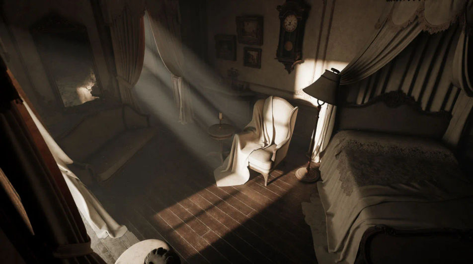 Place the scene in an old forgotten house
