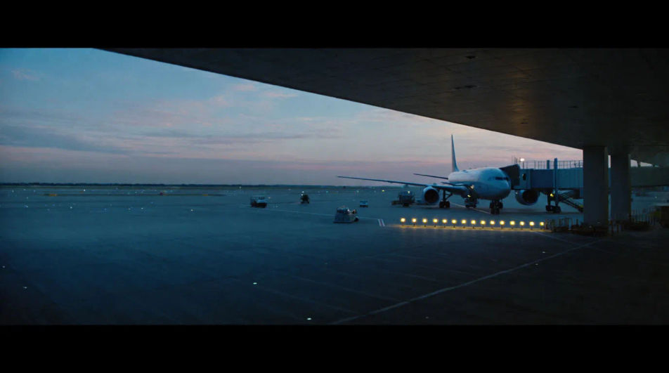 Show a flight has just come in