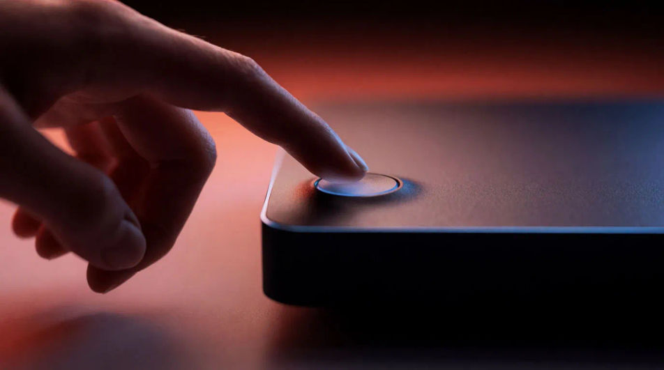 Punctuate the moment a finger hits the button