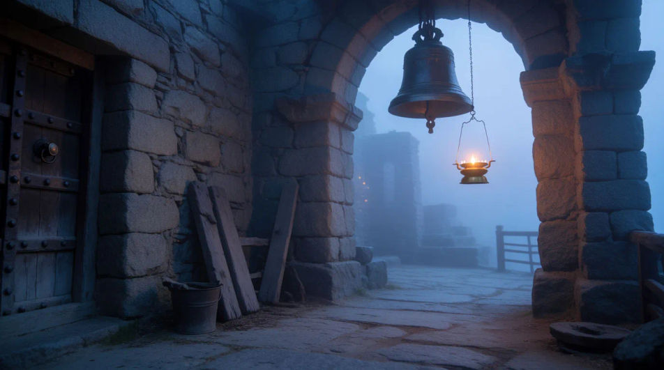 Punctuate a solemn moment with a bell strike