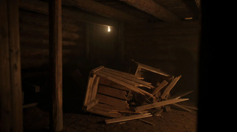 Hint at a fight happening in another room