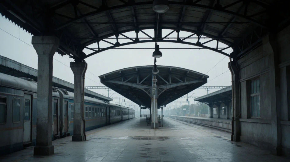 Fill a quiet station platform without music