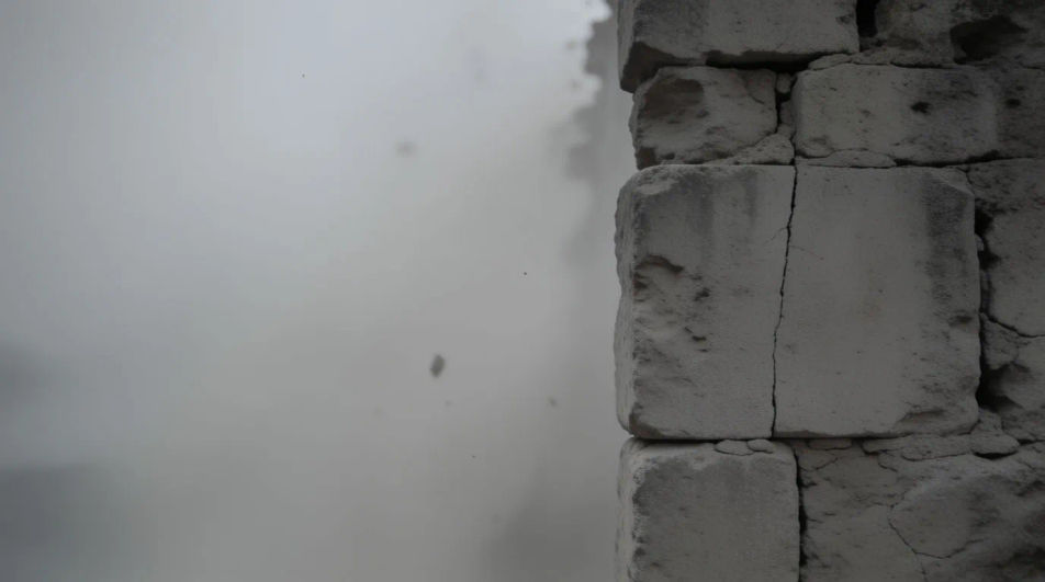 Hint at a collapse just out of view