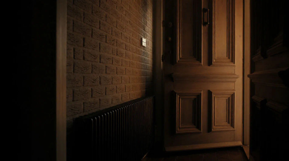 Punctuate the moment someone arrives at the door