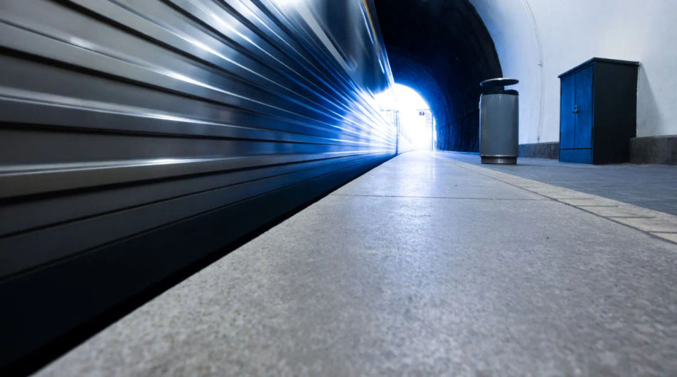 Imply a train leaving that never appears