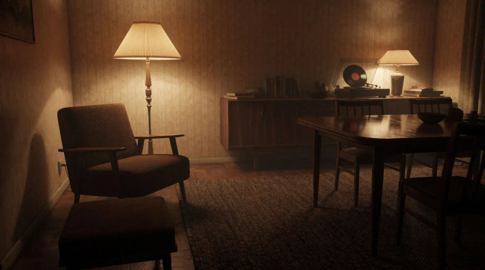 Take the viewer back with a record crackle