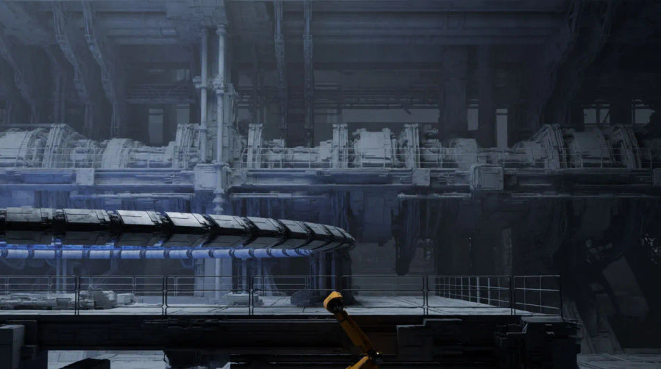 Set a cold, industrial mood
