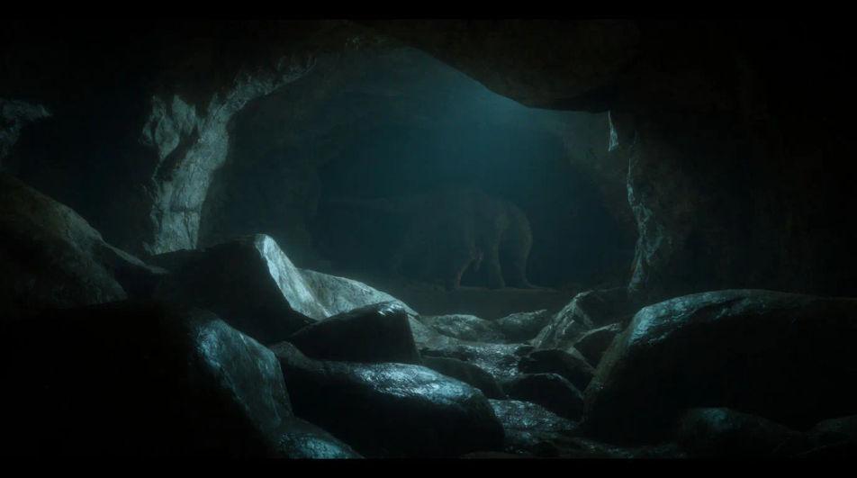 Tell us something big lives in the cave