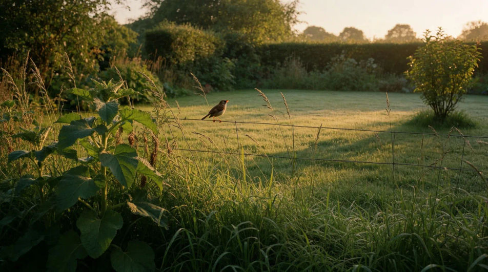 Wake up a quiet shot with birdsong