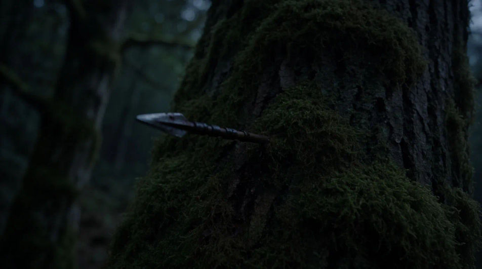 Hint at an ambush the viewer never sees