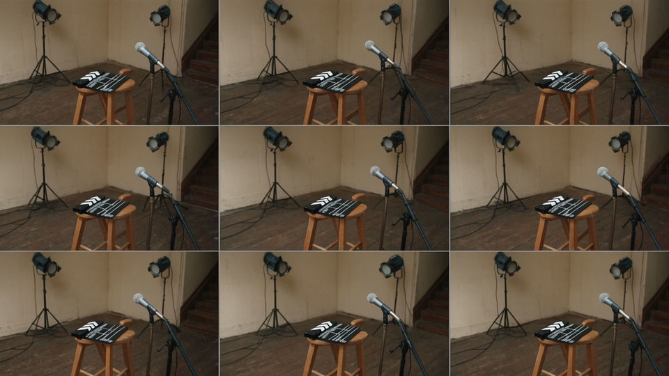 Tell the audience this is behind the scenes