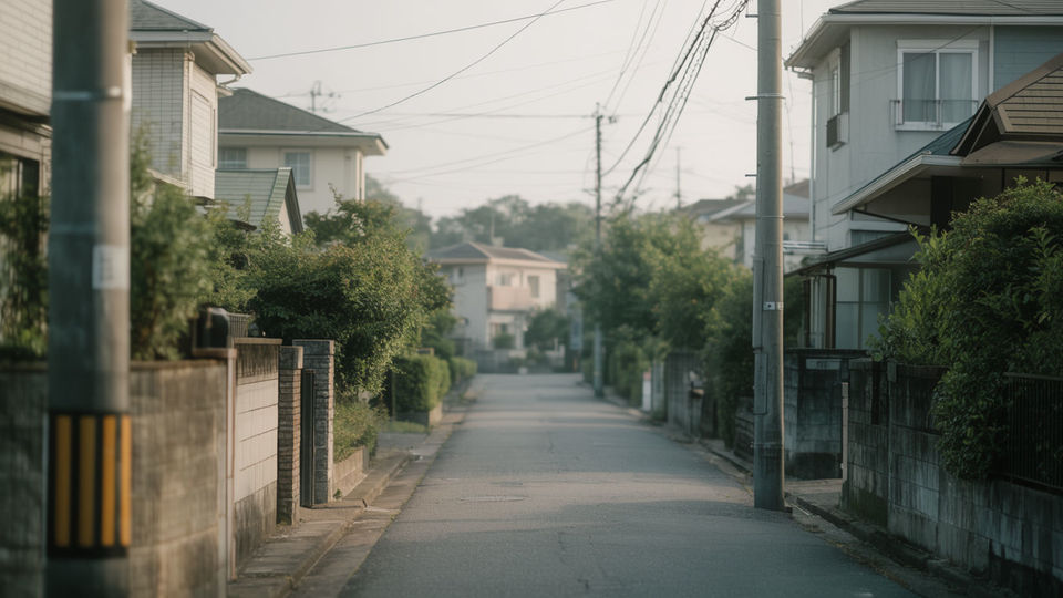 Imply the street outside