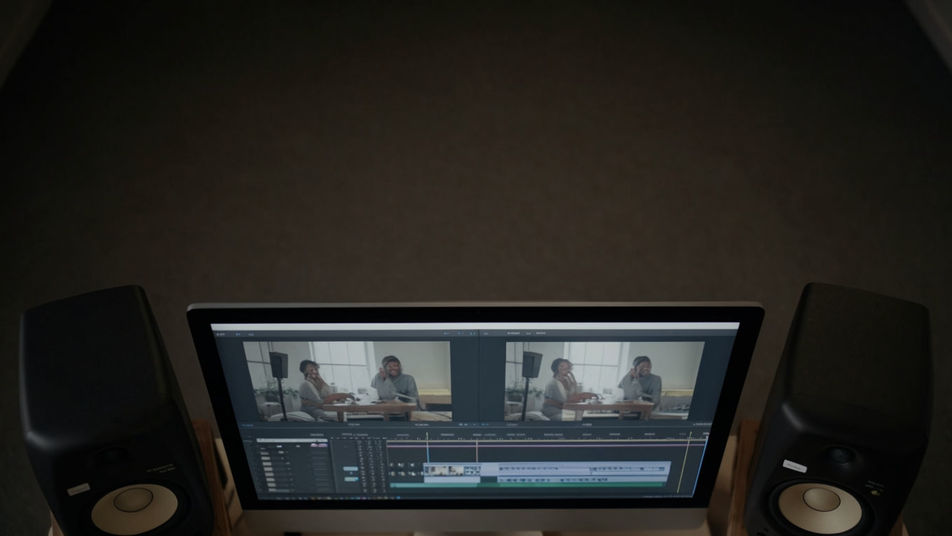 Punctuate a cut or a title card