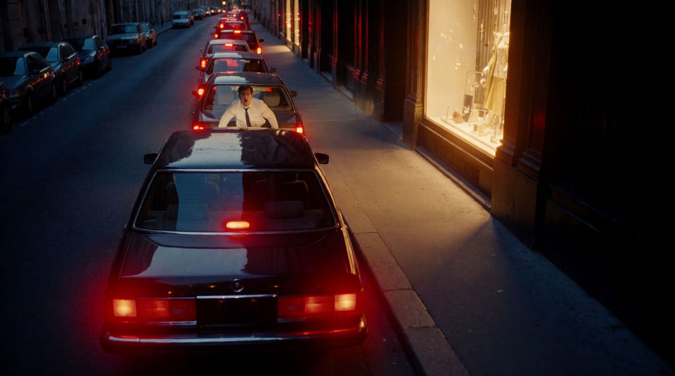 Break a scene open with two blasts of the horn