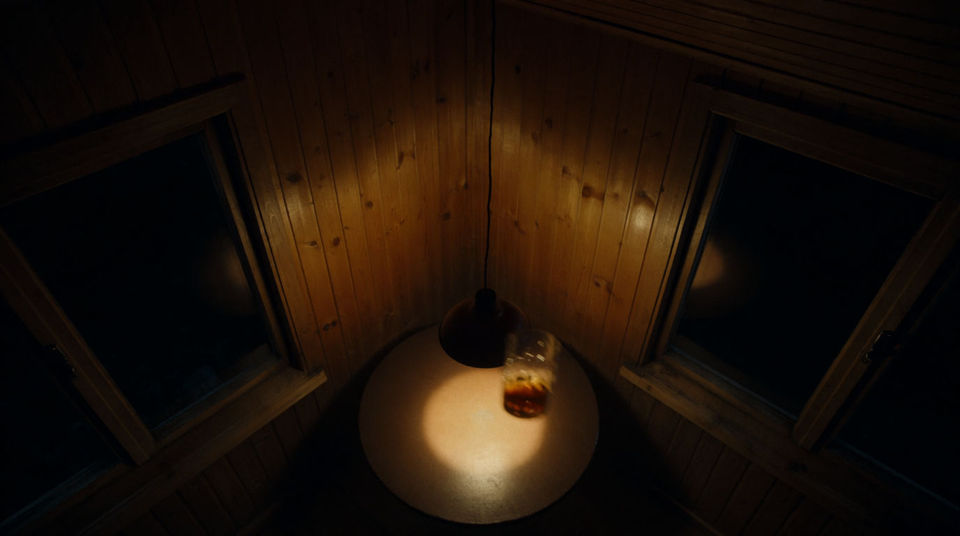 Keep the creature off screen and still in the scene