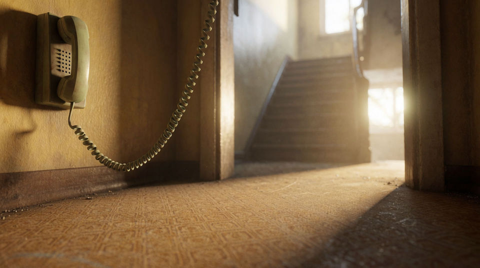 Put the scene in the age of wired handsets