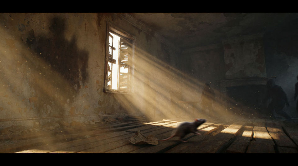 Tell the audience a building has been left to rot