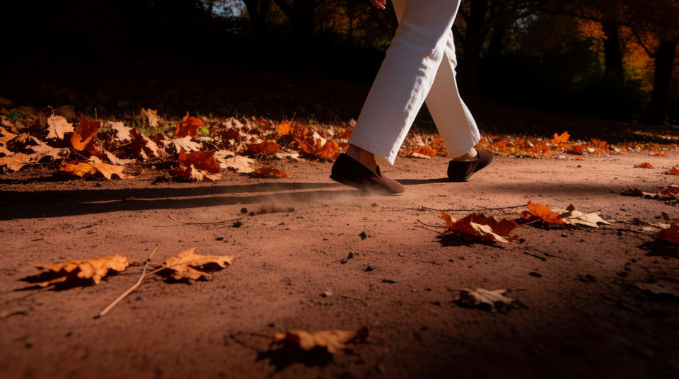 Tell the audience what season it is underfoot