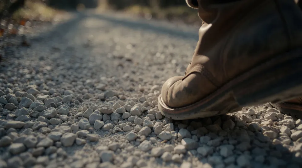 Footsteps on gravel for Sound effects for audiobooks
