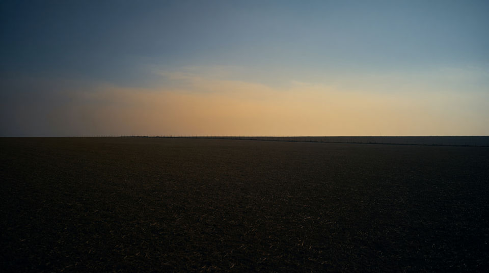 Let a distant shriek hold an empty field
