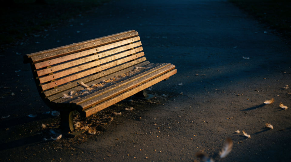 Make a space feel disturbed without showing why