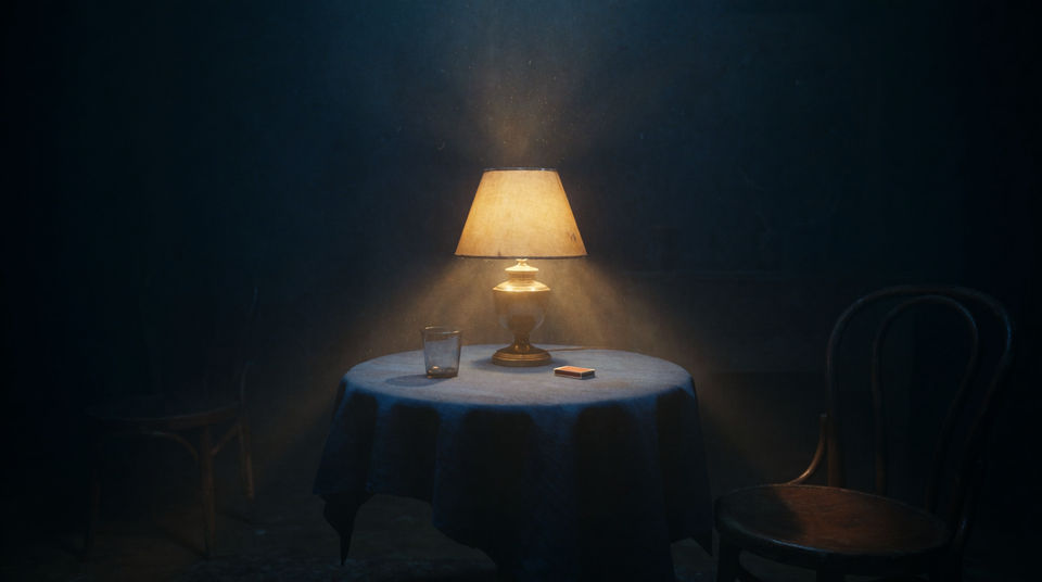 Let a deadpan read carry the silence after it