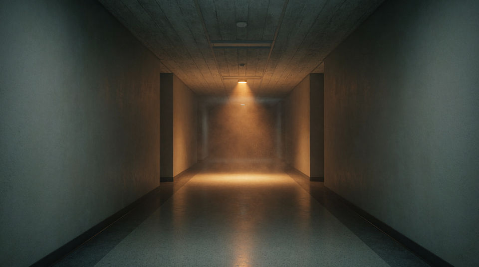 Let a scrape hold an empty corridor