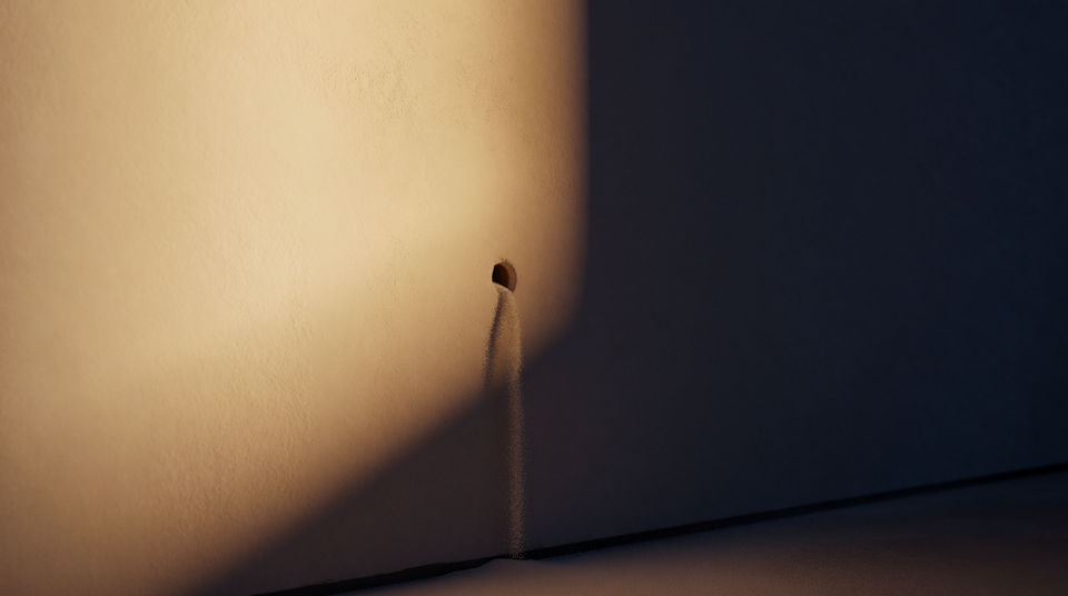 Put something living behind the plaster