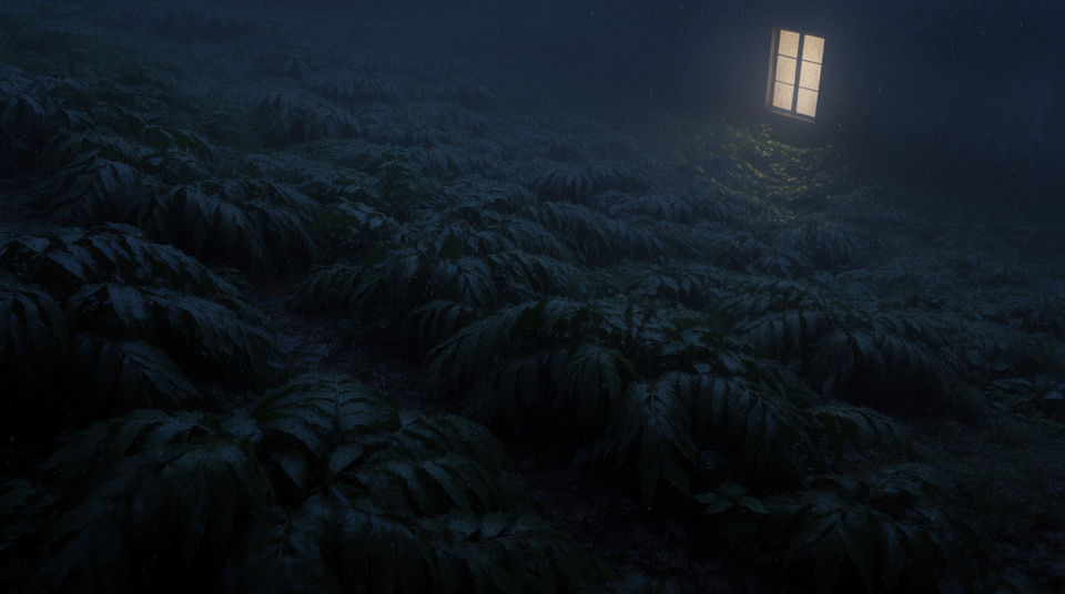 Let light rain carry a scene with no score