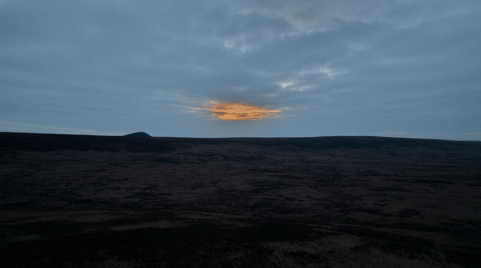 Let distant croaks hold open moorland