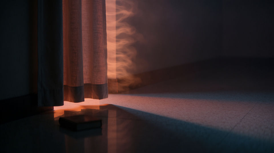 Punctuate a cut into a hot room