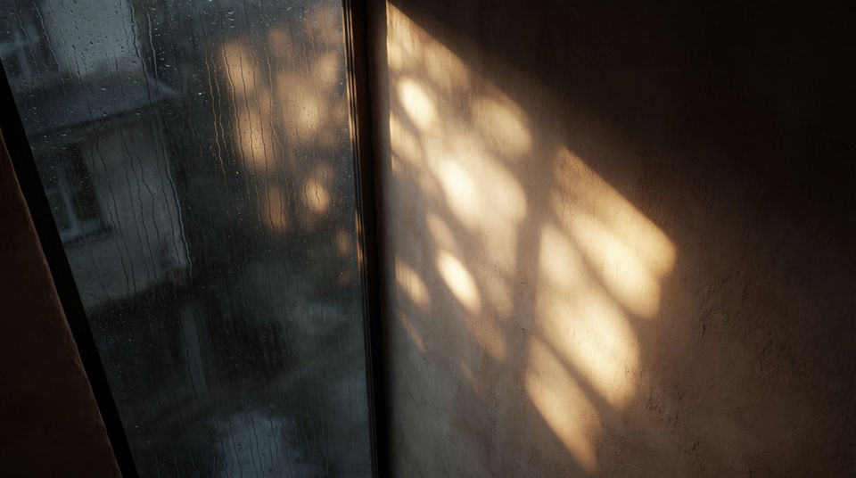 Put a storm outside a scene shot indoors