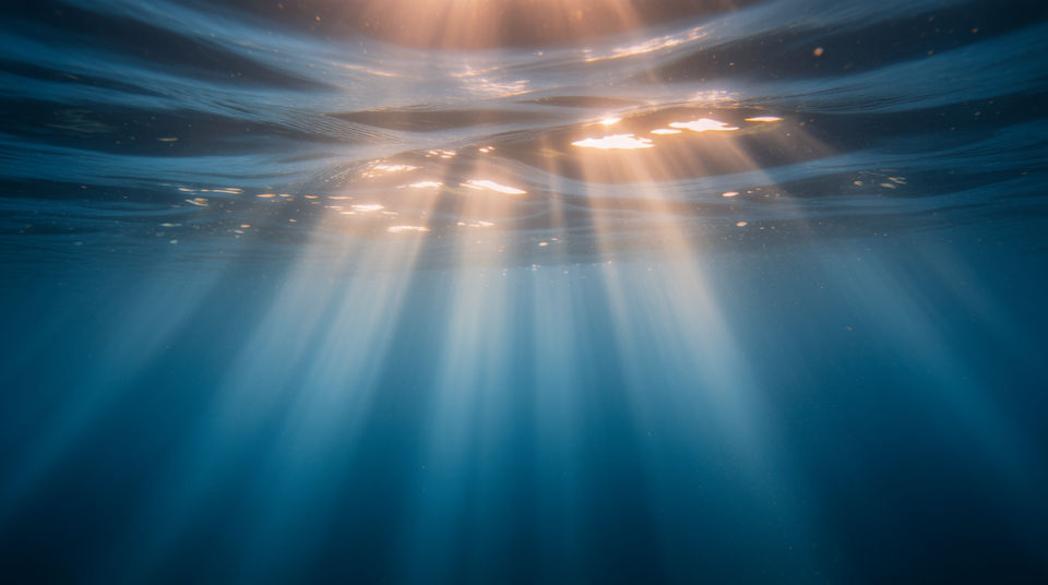 Let distant song hold an underwater shot