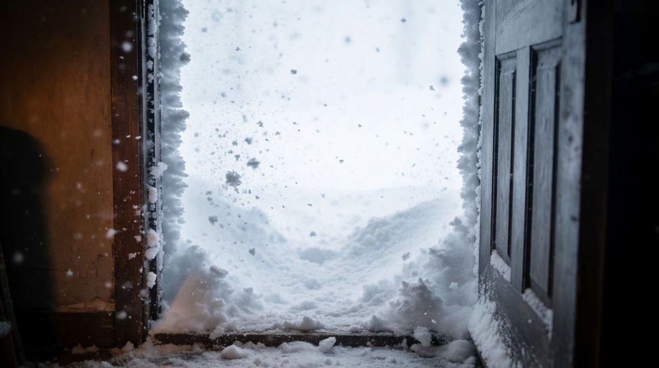 The door opens and the weather comes in
