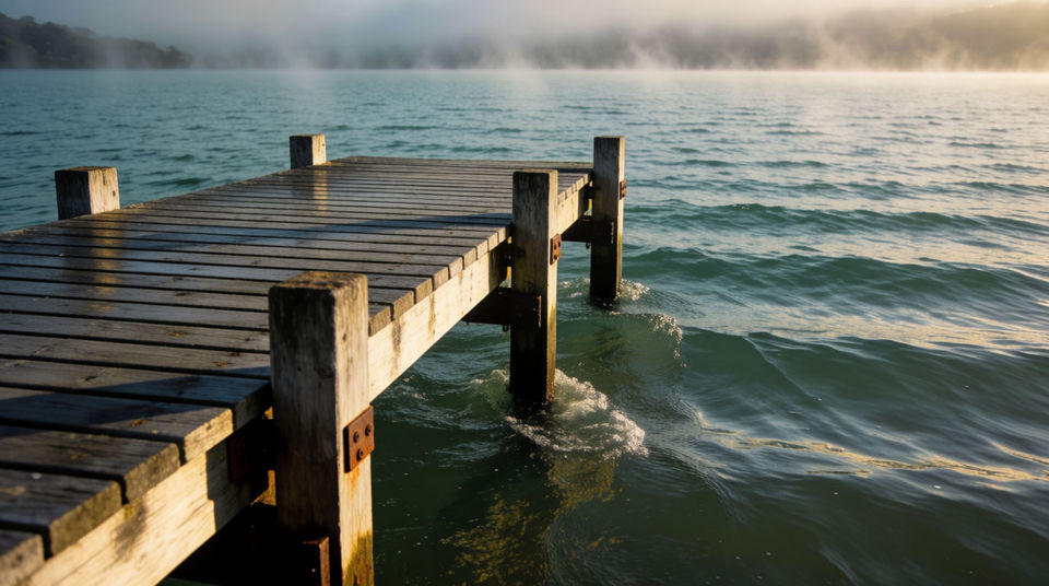 Someone arriving before you cut to the dock