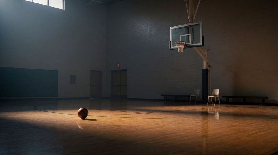 An empty gym at six in the morning