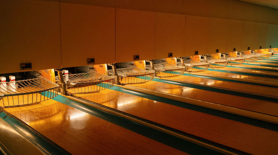 A Friday night alley, three lanes over