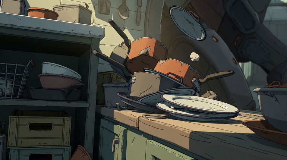 A kitchen doing its worst