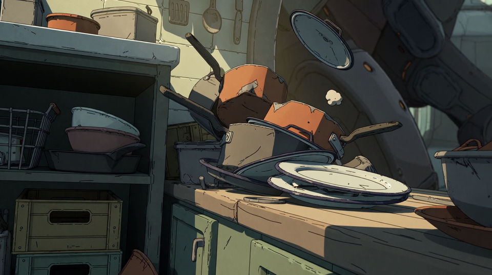 A kitchen doing its worst