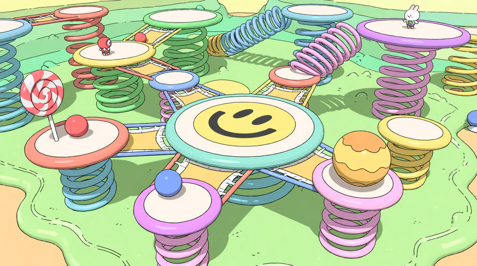 The springy, rubber-limbed world your character lives in