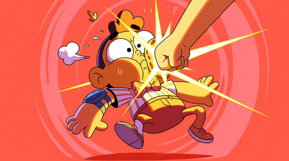 Land the hit on the contact frame