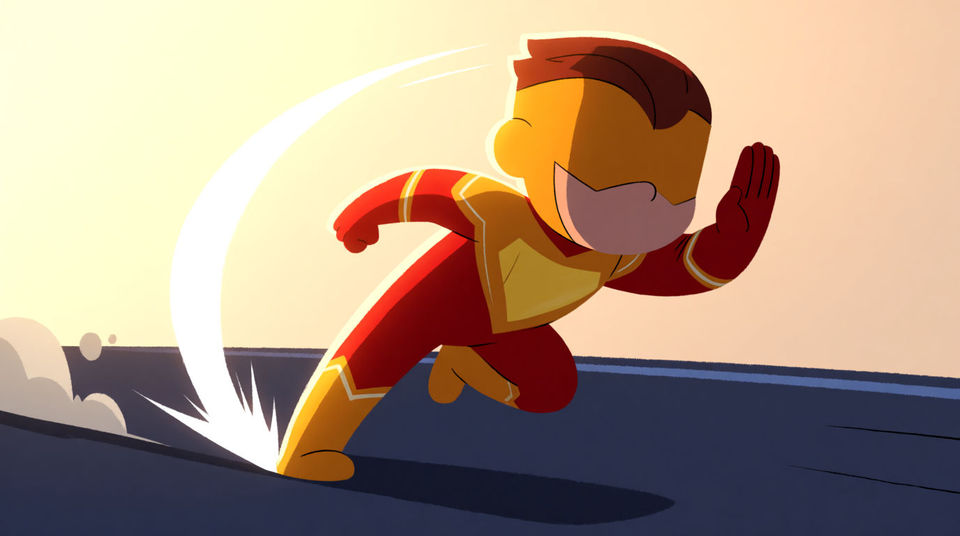 Push the exit at the moment the character bolts