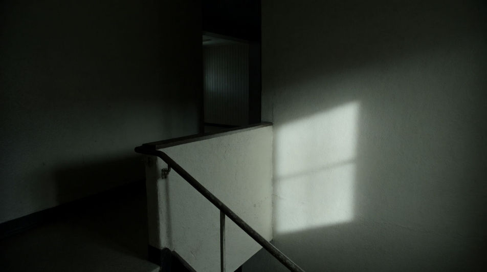 Something entering the room behind them